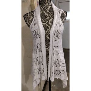 Dress Barn L Crocheted Vest